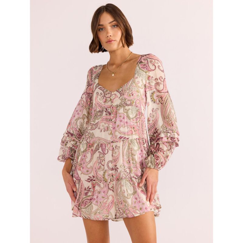 MINKPINK Cadence Babydoll Mini Dress image number 2